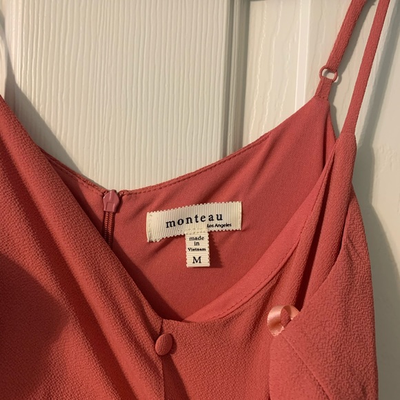 coral jumpsuit - Picture 3 of 6